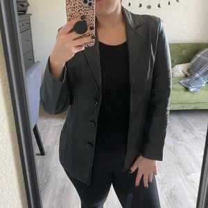 Wilson Leather Vintage Button Leather Jacket